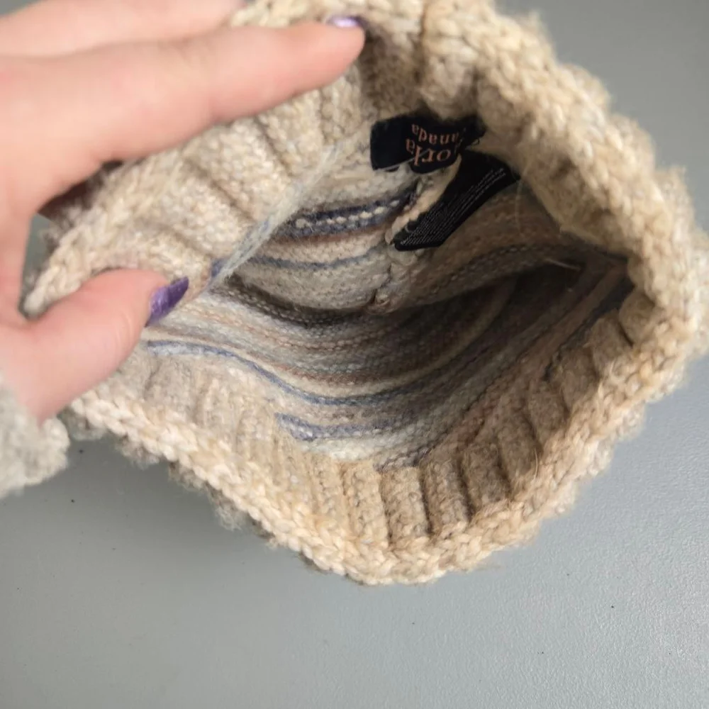 Women's Norla Canada One Size Beige Multi-color Knit Beanie Hat